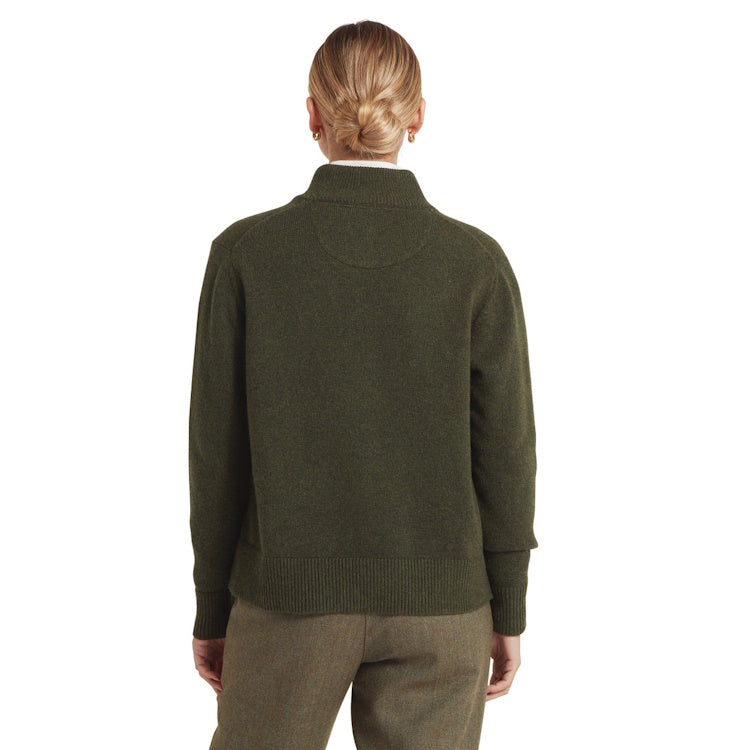 Schoffel Ladies Thoralby 1/4 Zip Sweater - Loden