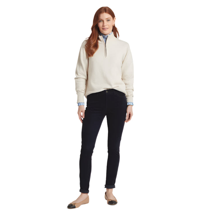 Schoffel Ladies Thoralby 1/4 Zip Jumper - Soft White