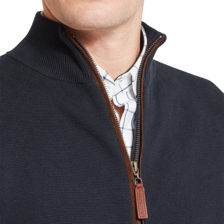 Schoffel Marlow Full Zip Jumper - Navy