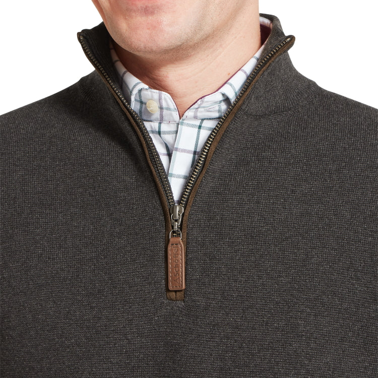 Schoffel Marlow 1/4 Zip Jumper - Charcoal