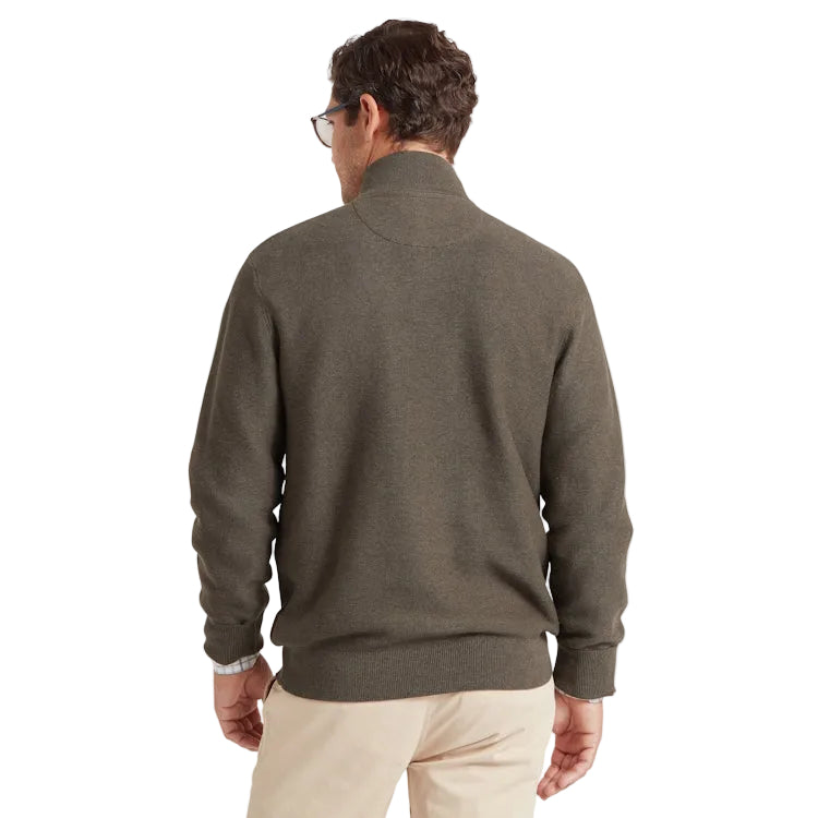 Schoffel Porthleven 1/4 Zip Jumper - Beetle Green