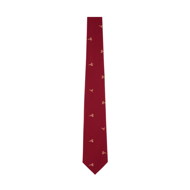 Schoffel Ashford Silk Tie - Chilli Pheasant