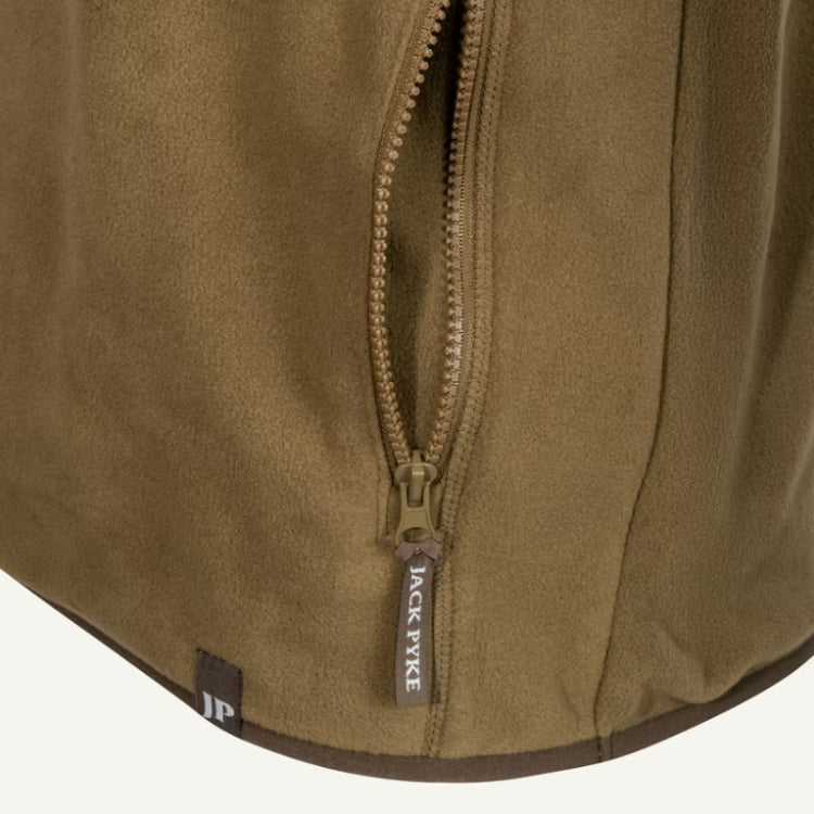 Jack Pyke Bleasdale Half Zip Fleece Top - Dark Mustard