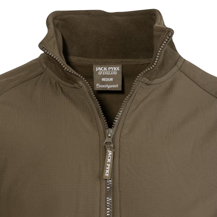 Jack Pyke Bleasdale Half Zip Fleece Top - Dark Olive