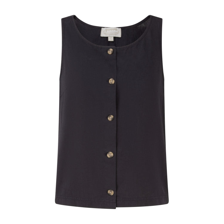 Schoffel Ladies Elsworth Linen Top - Navy