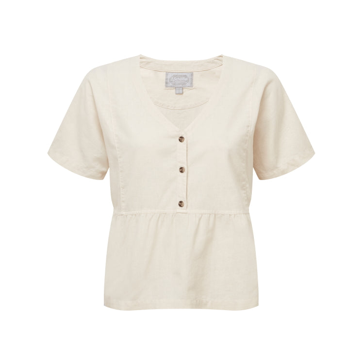 Schoffel Ladies Lavenham Linen Top - Oat