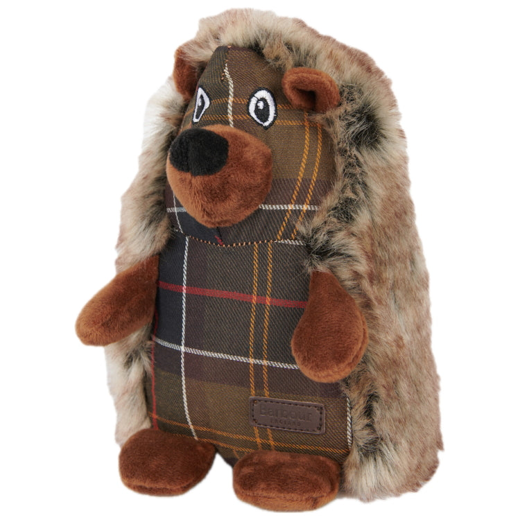 Barbour Hedgehog Dog Toy - Brown/Tartan