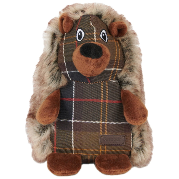 Barbour Hedgehog Dog Toy - Brown/Tartan