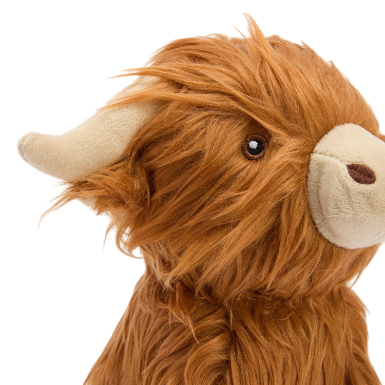 Barbour Dog Highland Cow Toy - Brown/Classic