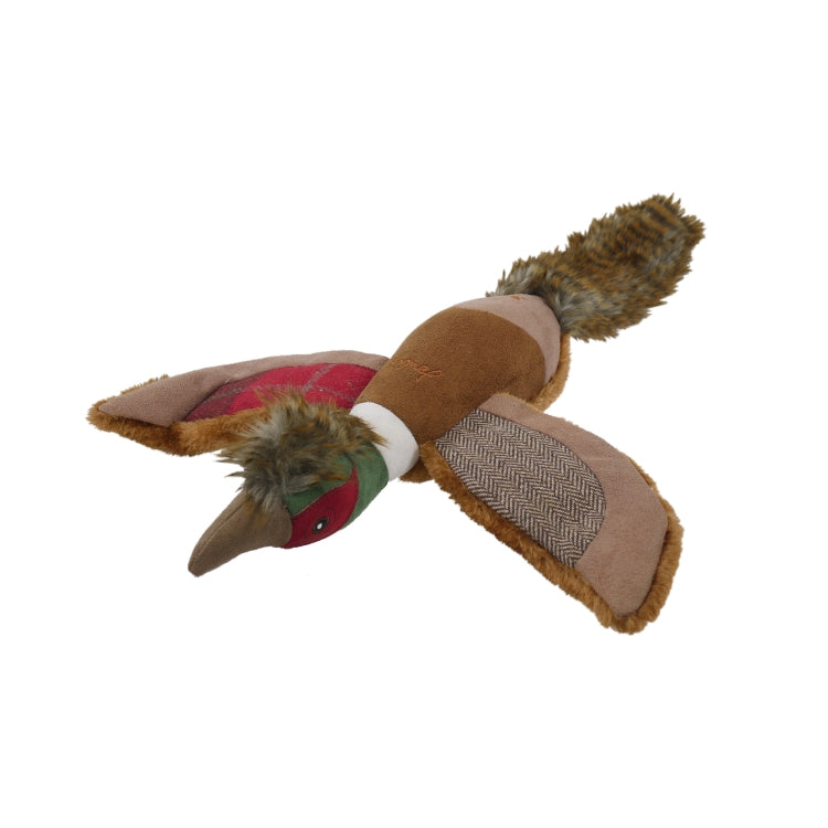 Joules Plush Tweed Pheasant Dog Toy