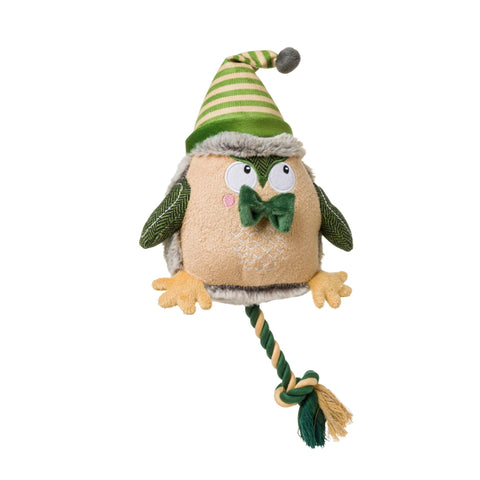House Of Paws Hundespielzeug Fuchs – Langes Plüschspielzeug Mit Tweed, Grün, 30 Cm