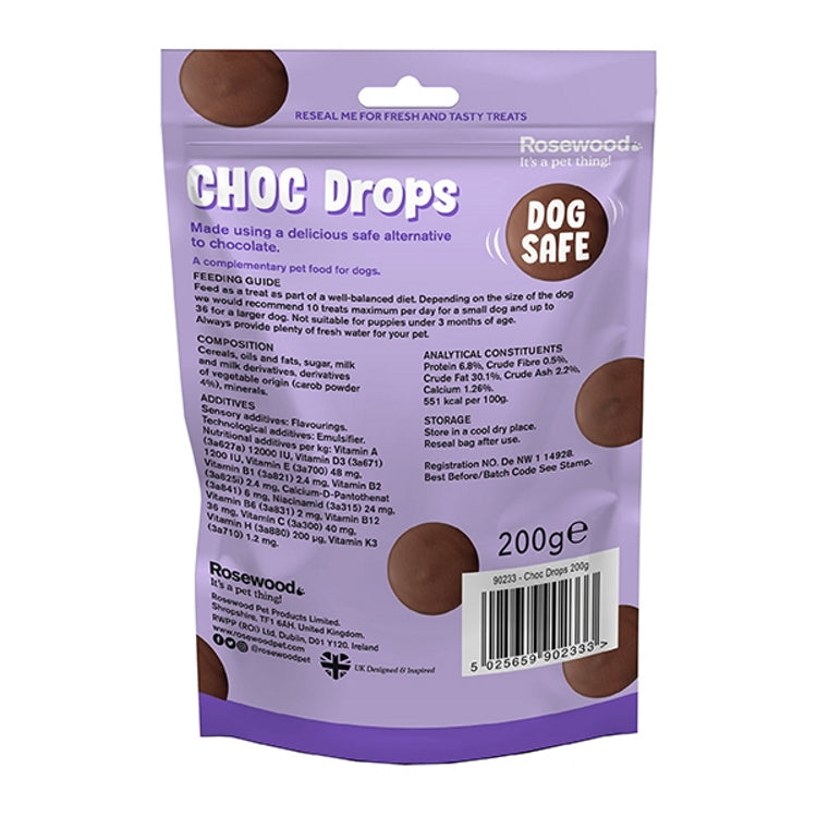 Rosewood Dog Choc Drops for Dogs