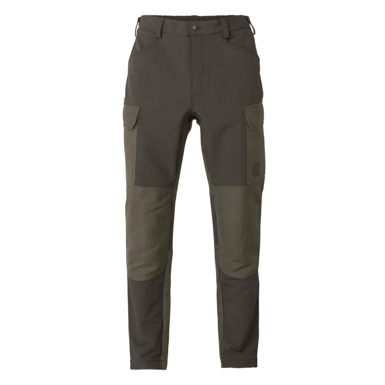 Harkila Hill Trousers - Black Olive/Forest Night