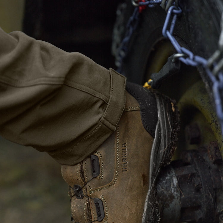 Harkila Hill Trousers - Willow Green/Brown