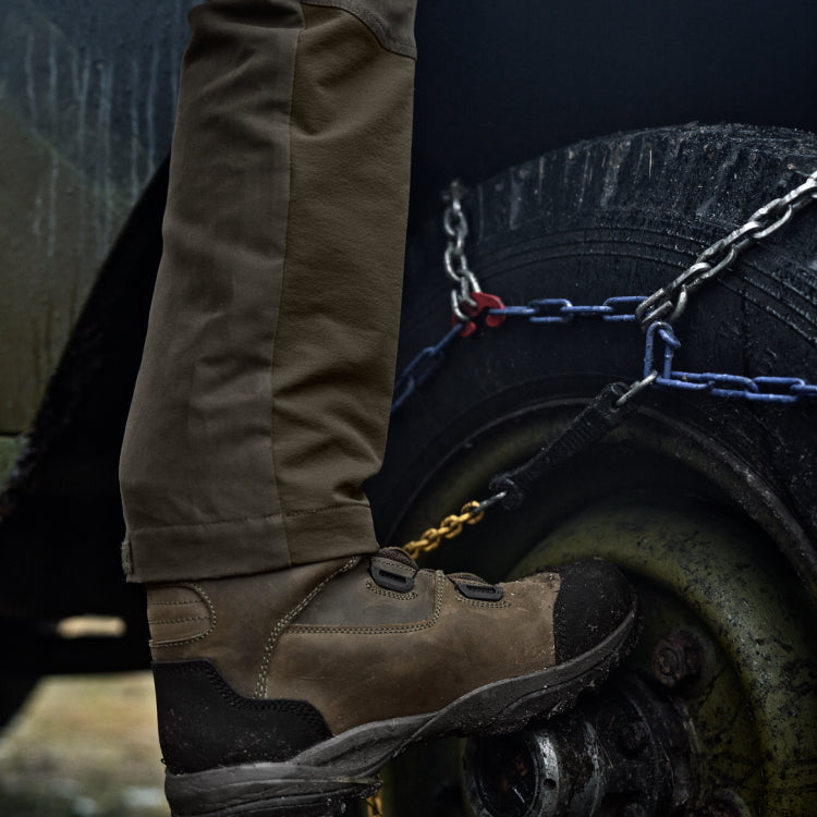 Harkila Hill Trousers - Willow Green/Brown
