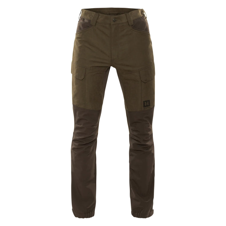 Harkila Scandinavian Trousers - Willow Green/Deep Brown