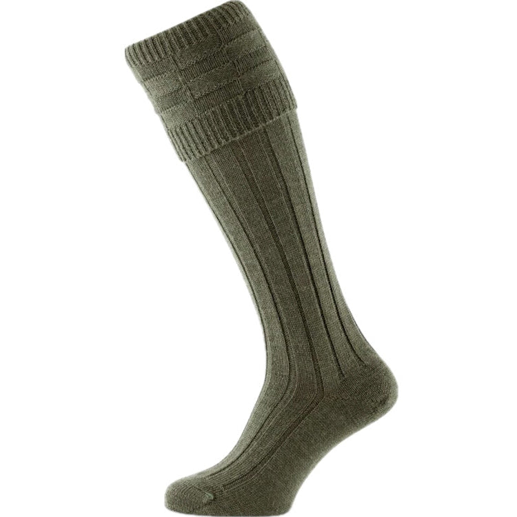 Pennine Portland Shooting Socks - Olive