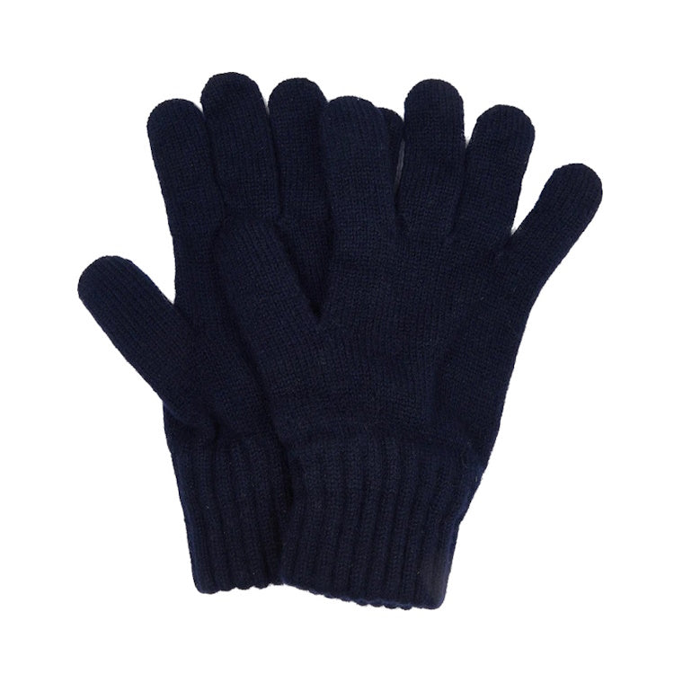 Barbour Lambswool Gloves - Navy