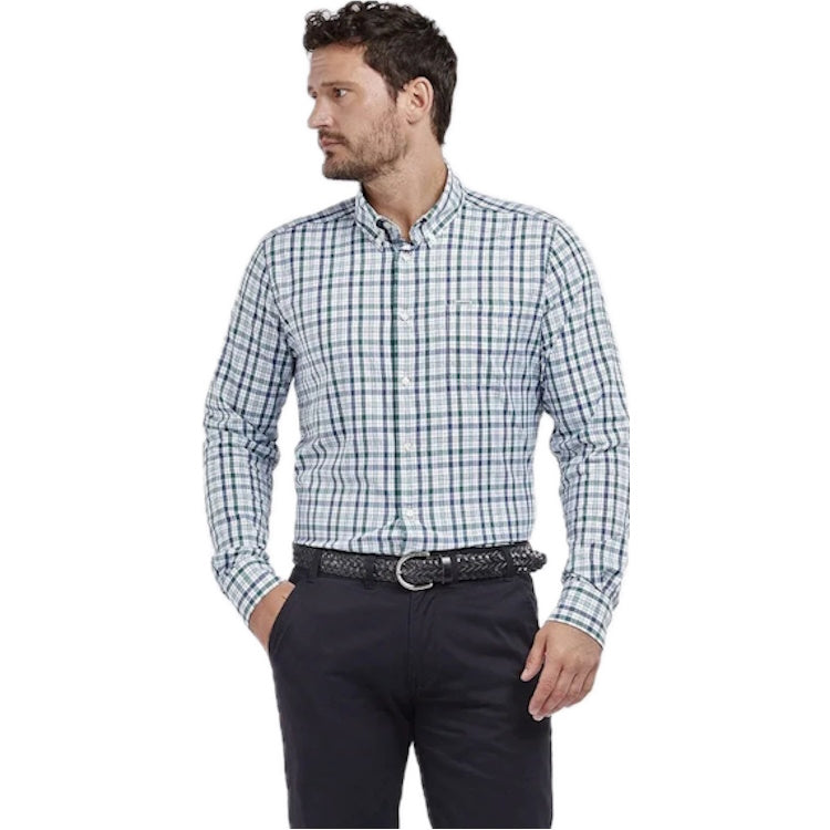 Barbour Hallhill Performance Shirt - Green - Medium