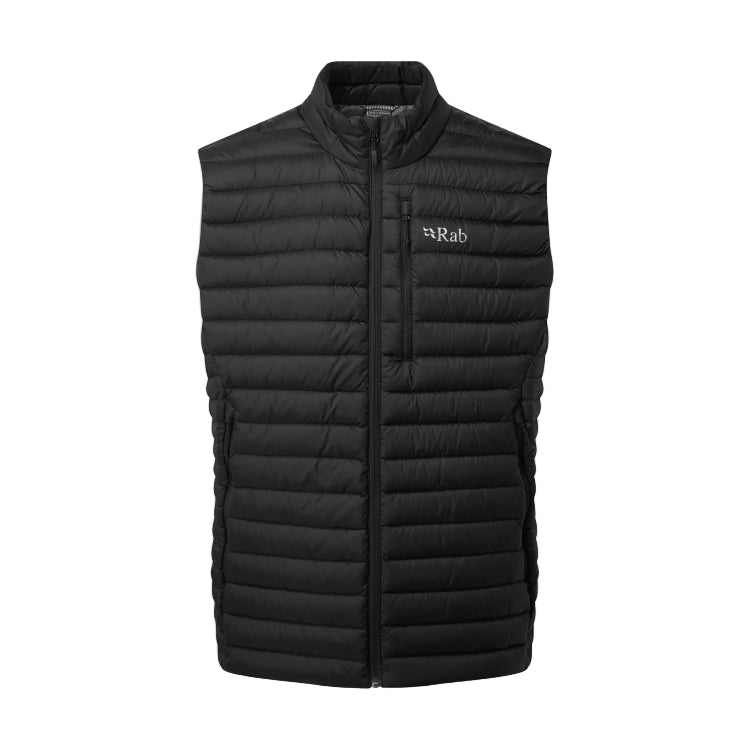 ジャケット・アウター Rab Microlight Down Vest black Rab Microlight Down Vest - Black - John Norris
