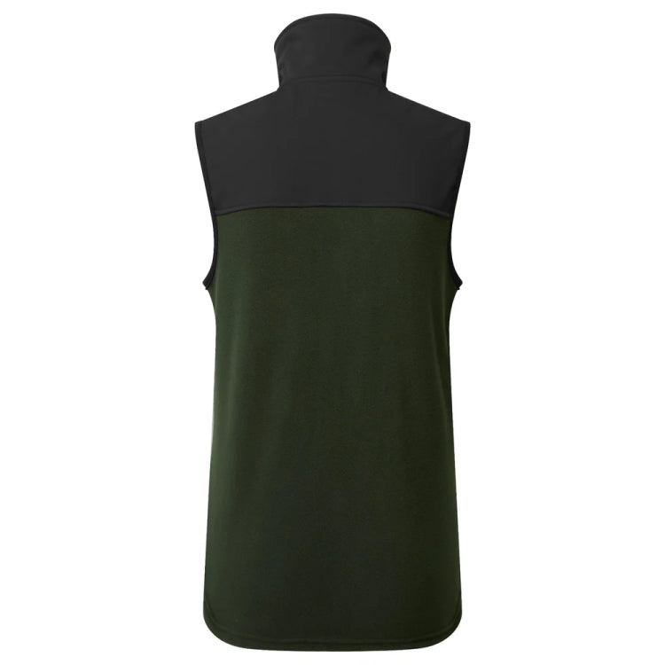 Ridgeline Ladies Hybrid Fleece Vest - Olive/Black