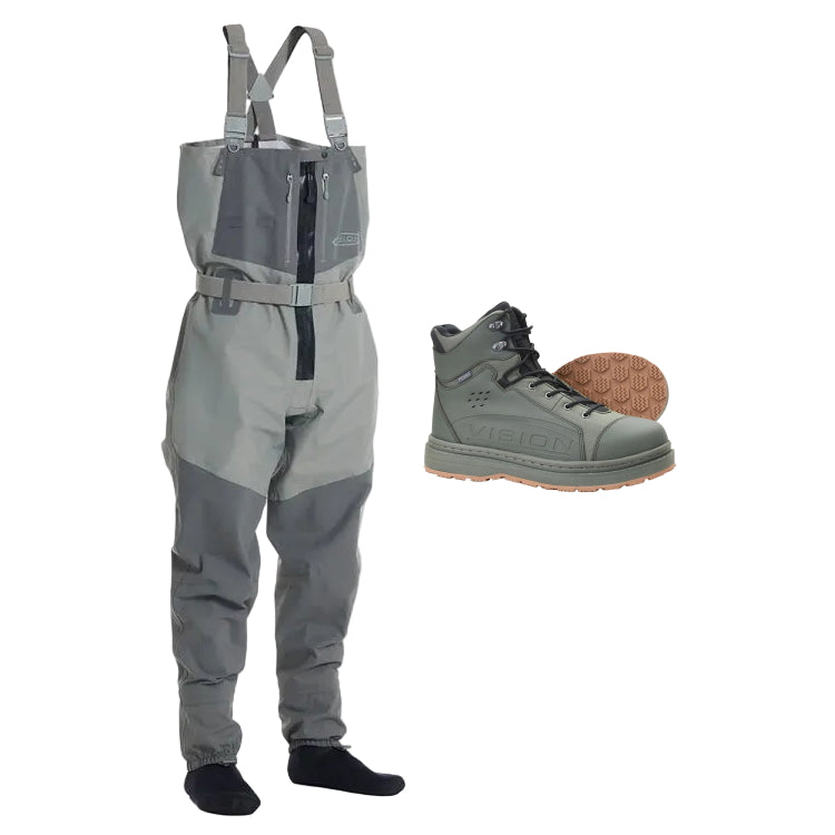 Vision Koski Zip Waders and Gummi Wading Boots