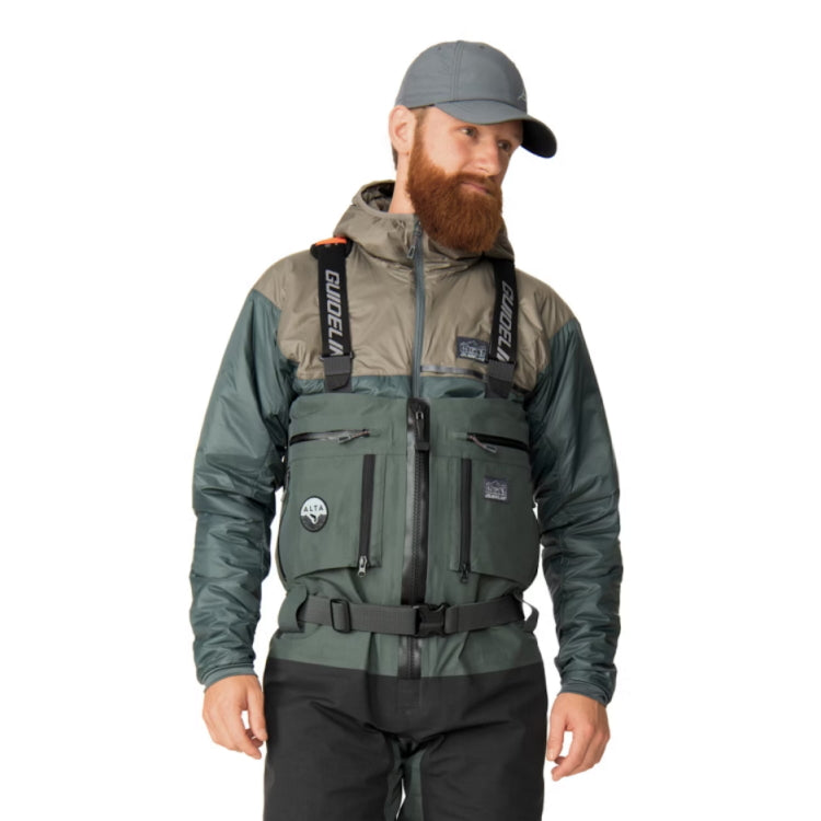 Guideline Alta NGx Zip Waders - Algae Green