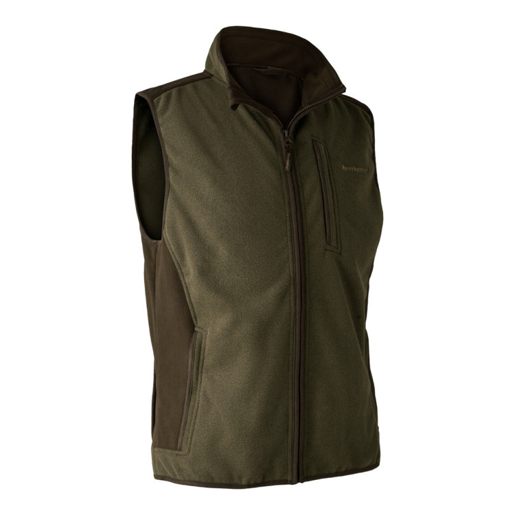 Deerhunter Gamekeeper Bonded Fleece Waistcoat - Graphite Green Melange