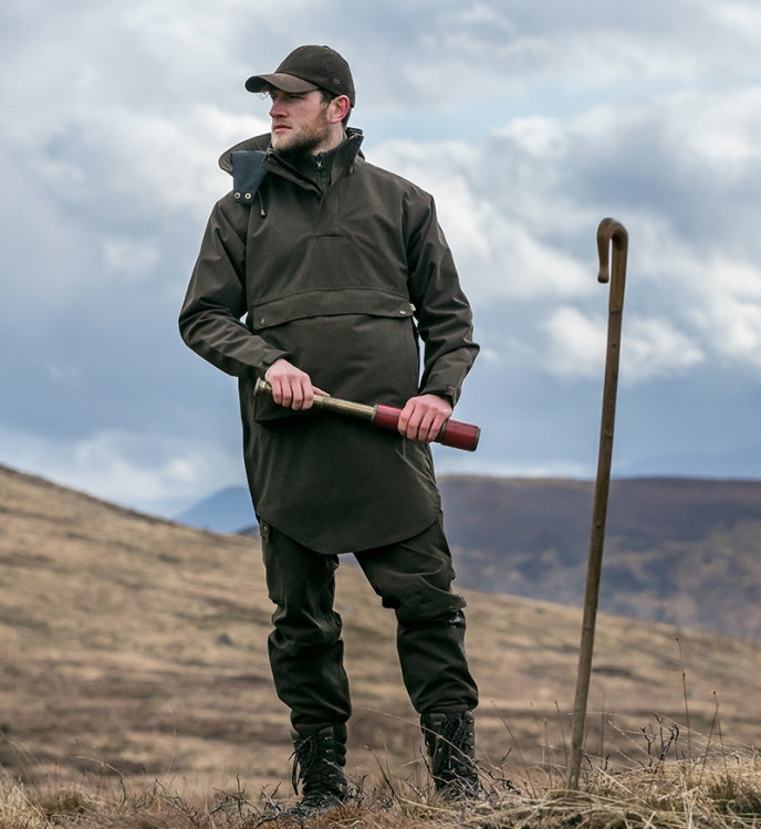 Hoggs of Fife Struther Trilaminate Long Smock - Dark Green