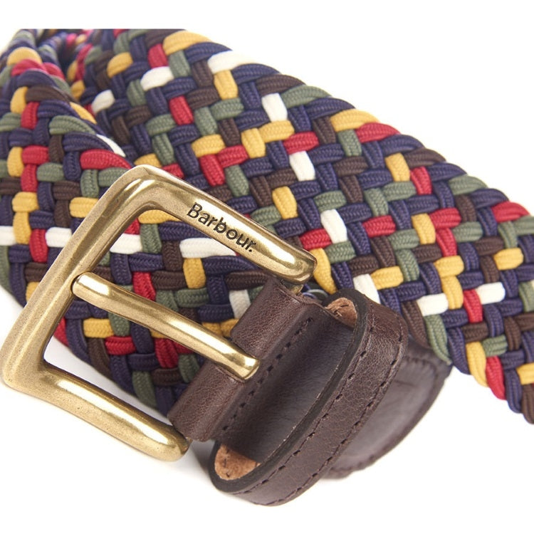 Barbour Tartan Coloured Stretch Belt Gift Box