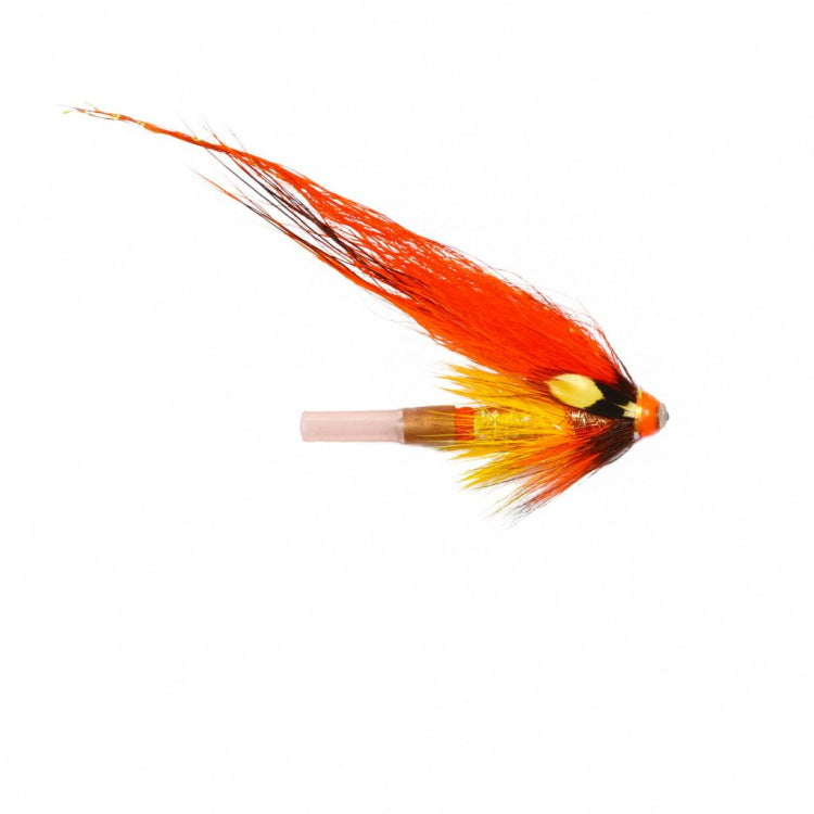 copper tube fishing lures Orange Flamethrower Copper Tube Flies
