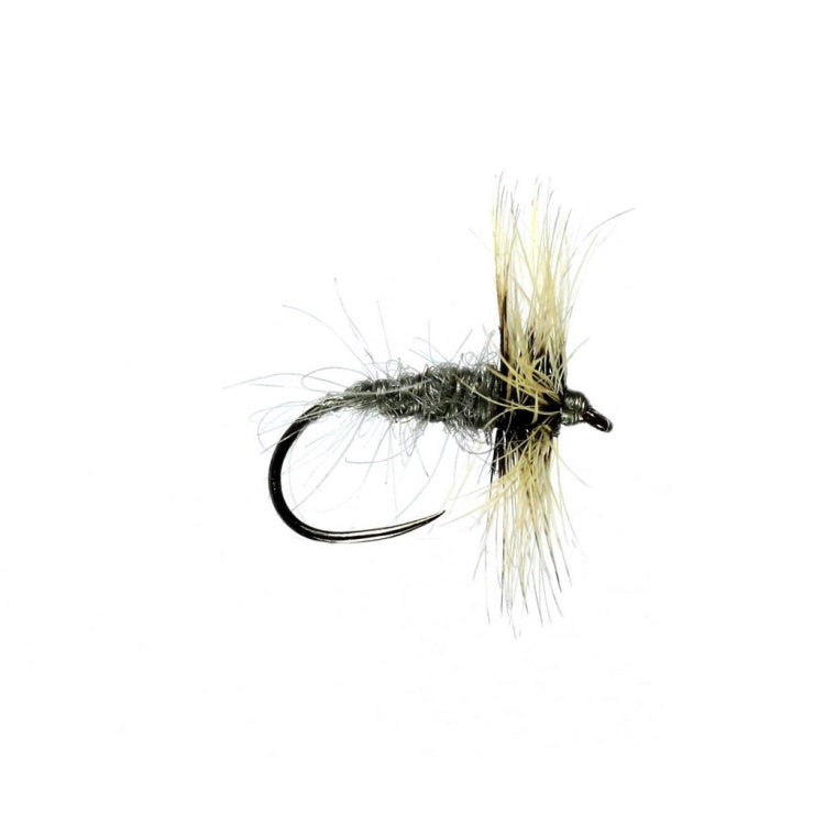 Grey Duster Hackled Dry Flies