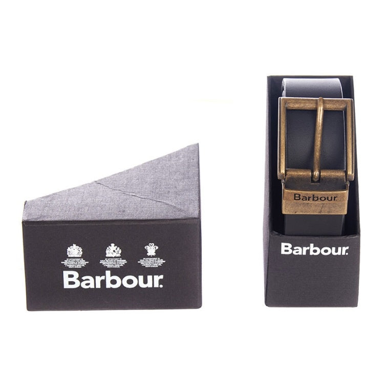 Barbour Reversible Leather Belt Giftbox