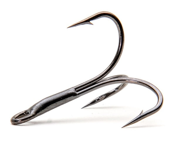 colorado fishing treble hook Gamakatsu One Touch Blade Nickel Smal up ratio Treble Hooks | Pepper Custom