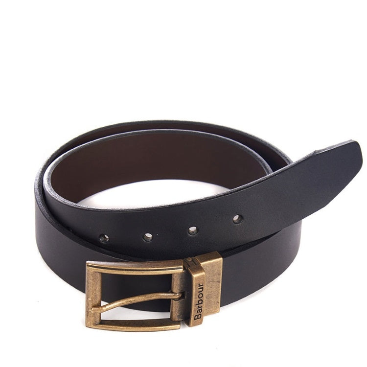 Barbour Reversible Leather Belt Giftbox