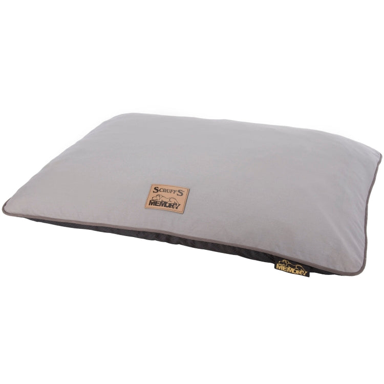 Scruffs Bolster Memory Foam Pillow - Grey