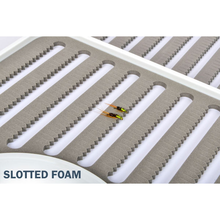 Airflo Competitor Waterproof Fly Box - Slotted Foam - White
