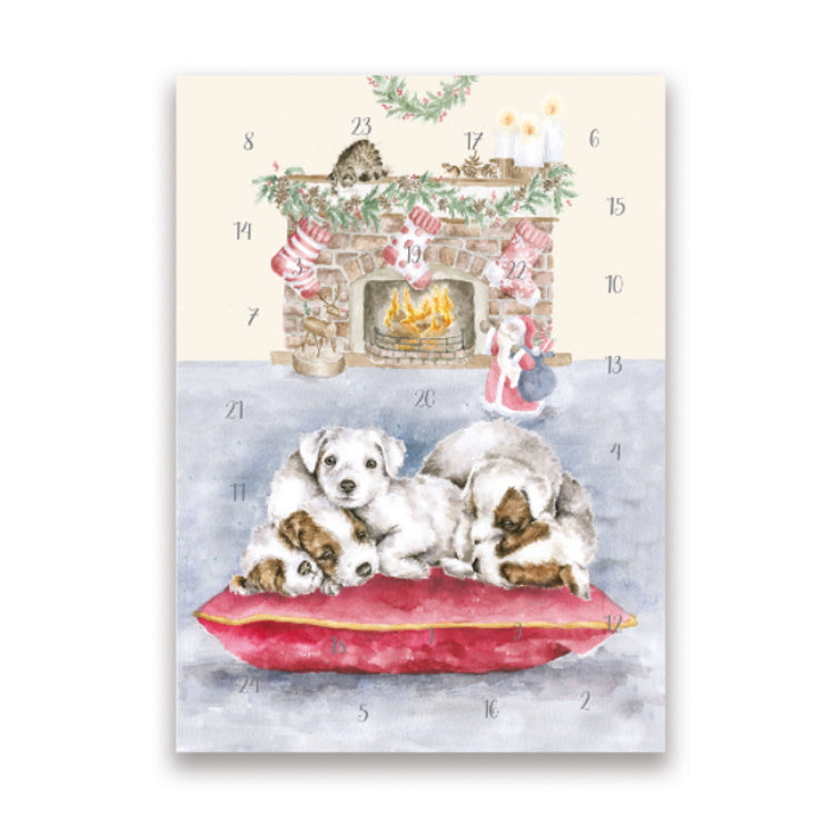 Wrendale Designs A5 Advent Calendar Card - All I Want For Christmas