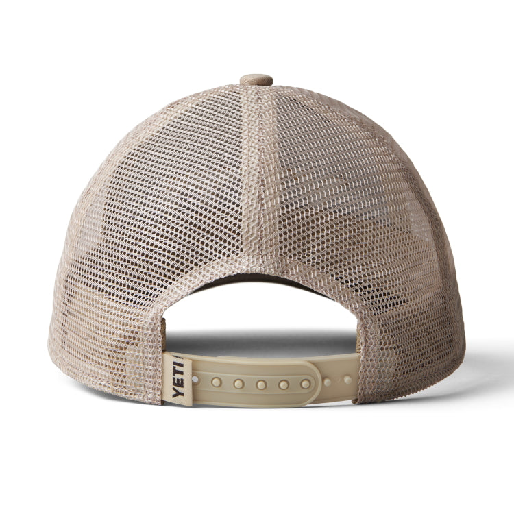 Yeti Camo Logo Badge Trucker Cap - Khaki