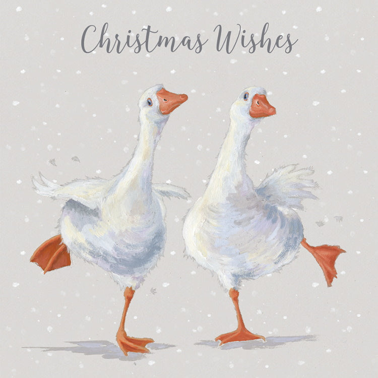 Wrendale Designs Luxury Boxed Christmas Cards - Dancing On Ice Set of 8
