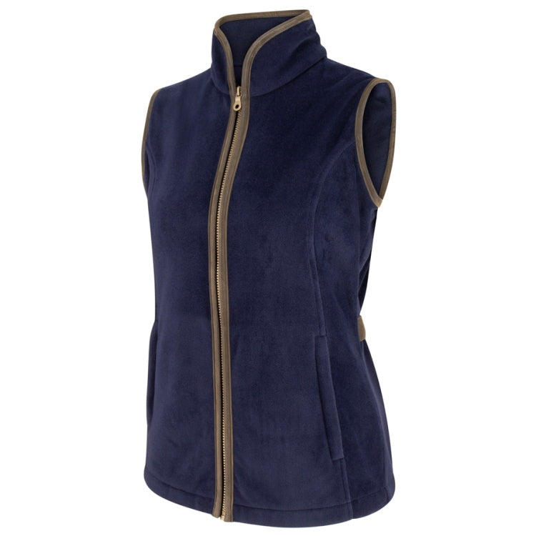 Hoggs of Fife Ladies Stenton Fleece Gilet Midnight Navy – John