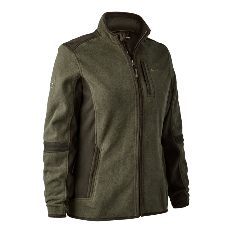 Deerhunter Ladies Pam Bonded Fleece Jacket Graphite Green Melange LAST FEW SIZES REMAINING