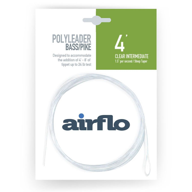 Airflo Polyleaders 4ft Bass and Pike - Intermediate