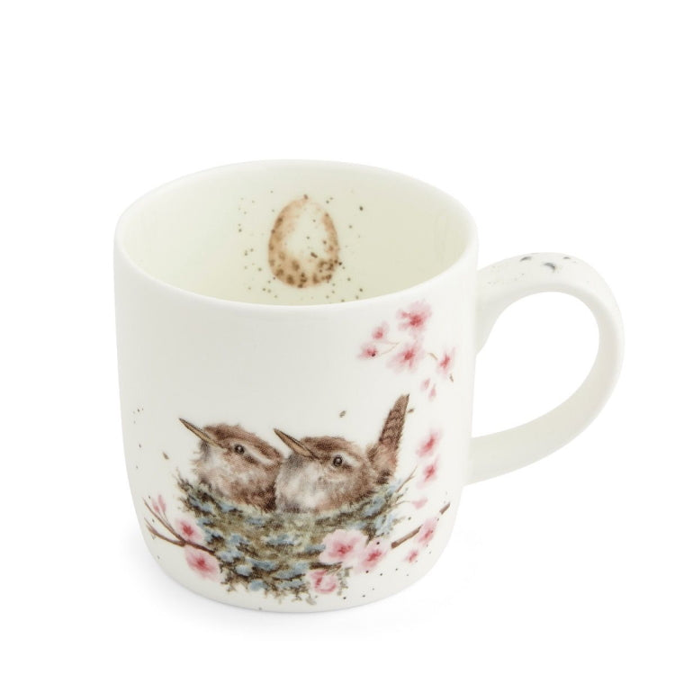 Royal Worcester Wrendale Fine Bone China Mug - Feather Your Nest (Bird)