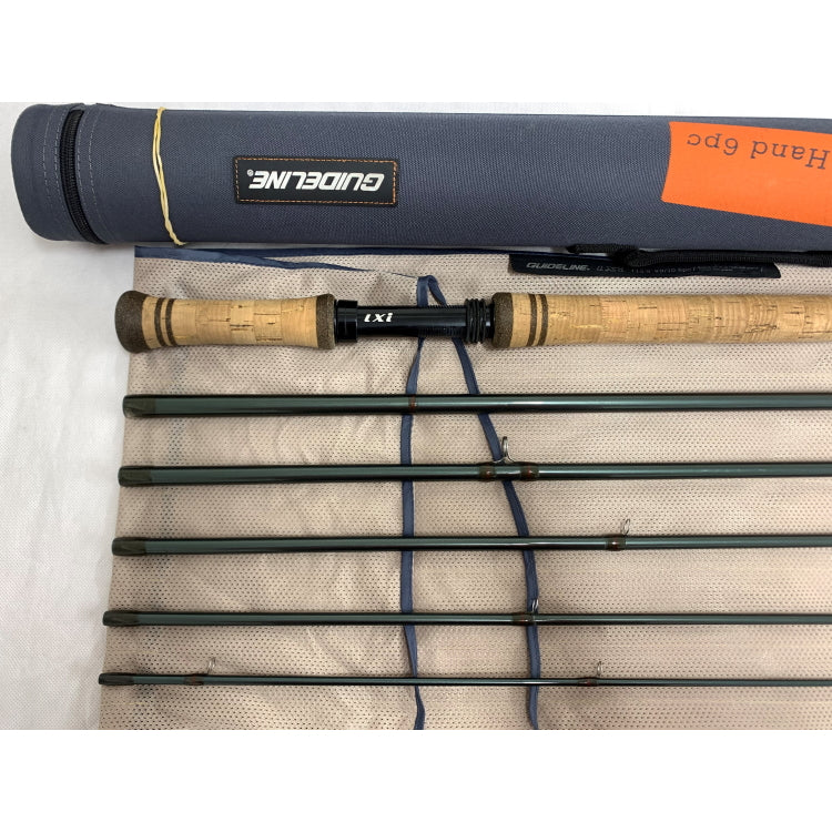 USED 13ft 9in Guideline LXi T-Pac 9/10 Line 6 Piece DH Salmon Fly Rod (046)