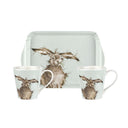 Wrendale Designs Coloured Collection Hare Brained Mug and Tray Set