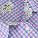 Hoggs of Fife Ladies Becky II Shirt - Blue/Pink