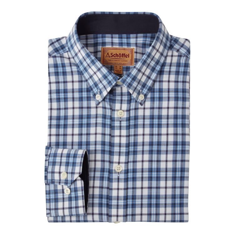 Schoffel Healey Tailored Shirt - Sea Blue