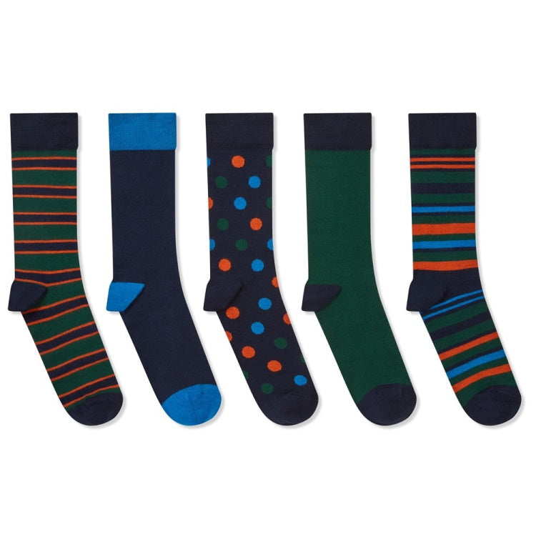 Schoffel Bamboo Socks Boxed - Pack of 5 Ink Mix