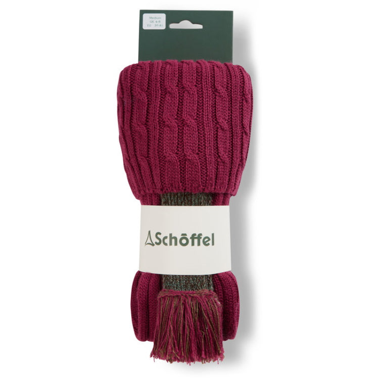 Schoffel Ladies Lilymere Socks - Raspberry